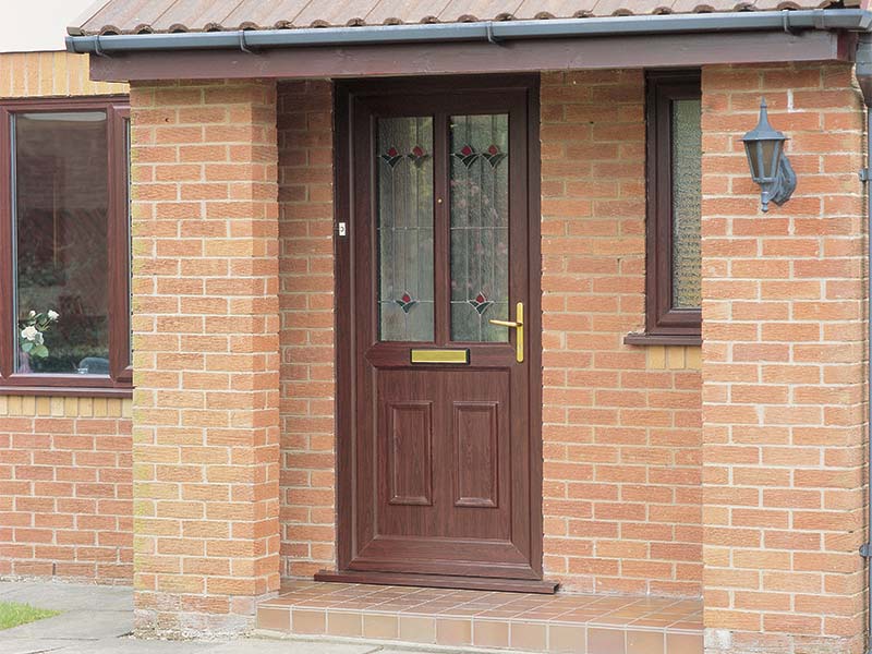 UPVC Rosewood Door