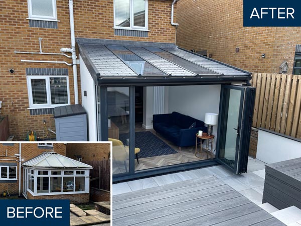 hup! Before & After Conservatory Transformation